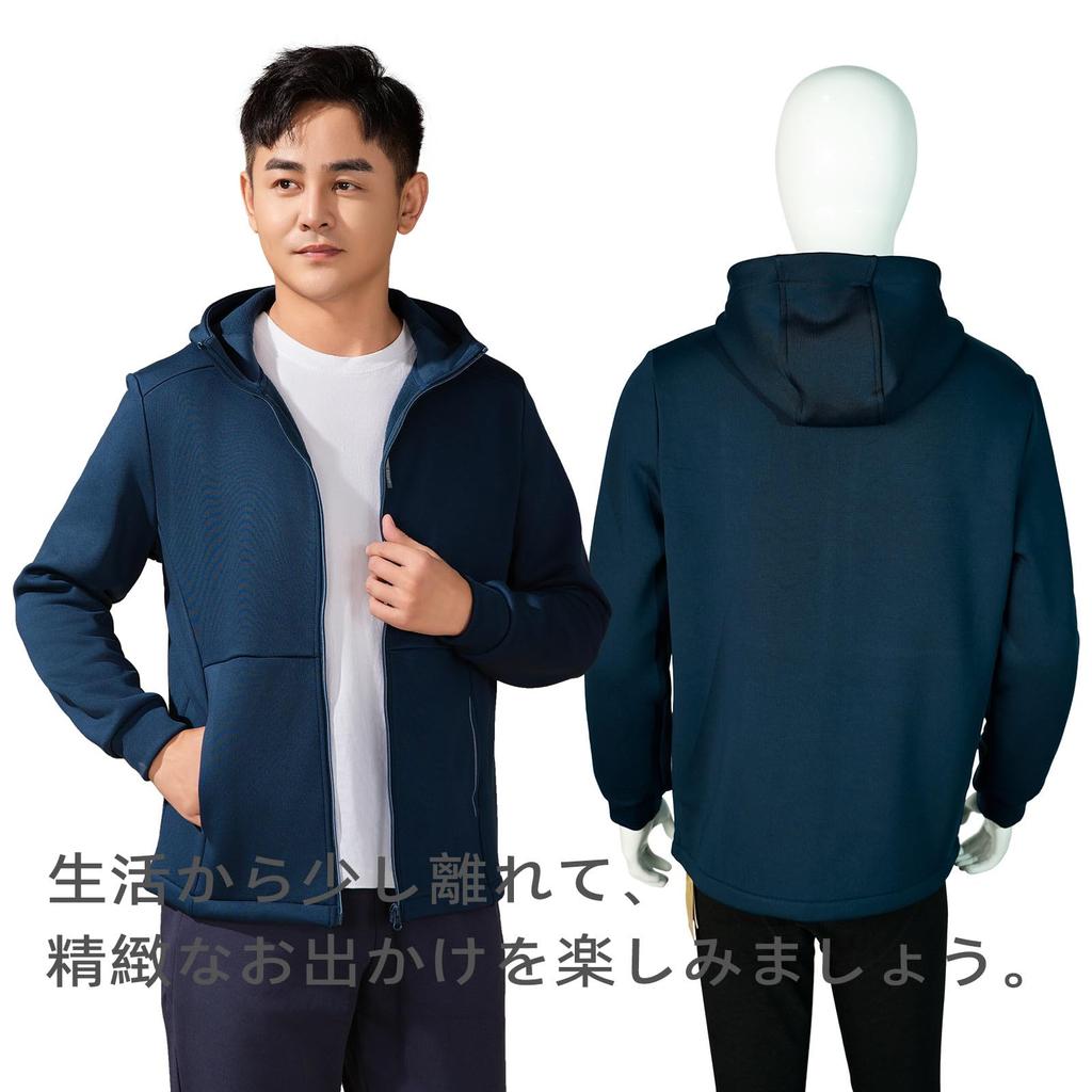 Hot House Limited Select Cation Ion Fleece Hooded Cold Long Coral Size XL Men's Jacket, Warm, Brushed-Lined, Winter, Weather, Sleeve, Casual, Outdoor,
