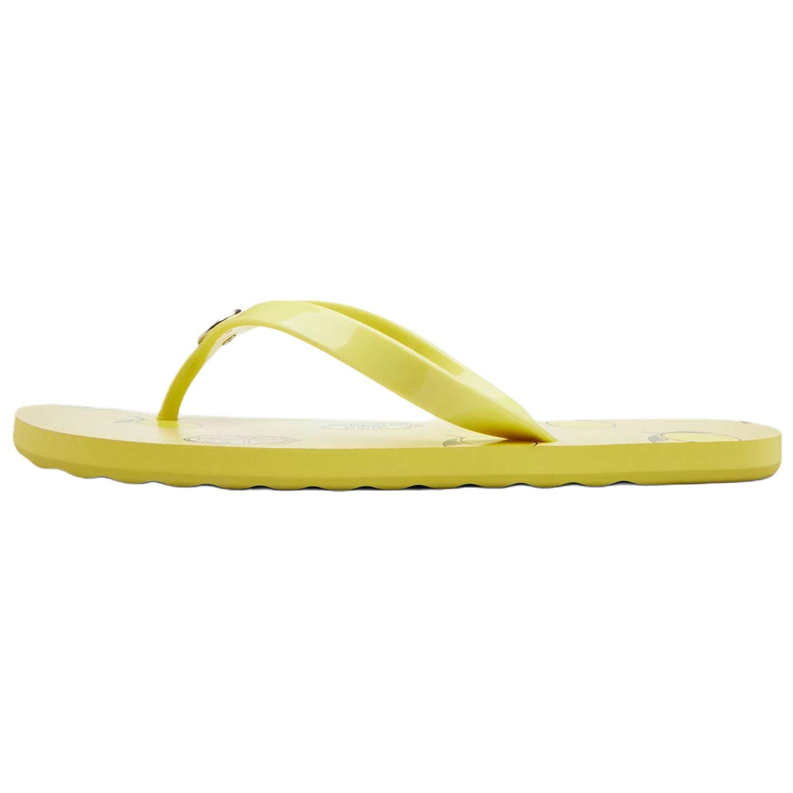 

Coach Zayn Шлепанцы с круглым носком и фруктовым принтом Женская обувь Желтый CAR23-LKH 37.5