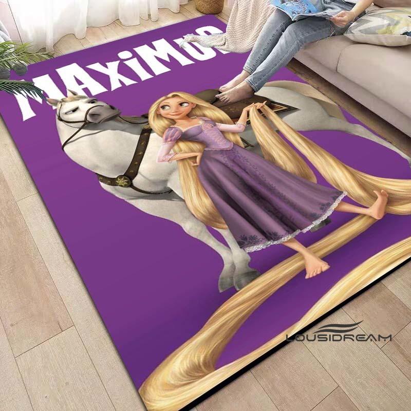 Disne Movie Tangled Rapunzel Princess Area Rug,Carpet for Home Living Room Bedroom Sofa Doormat Kitchen Decor Non-slip Floor Mat