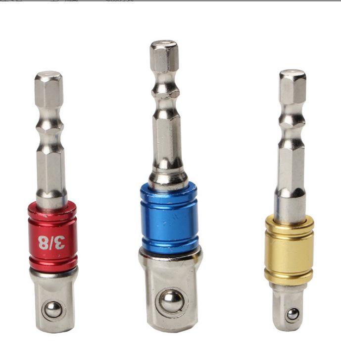 3pc Colored Steel Ball Extension Sleeve Set with Rods (1/2, 1/4, 3/8)