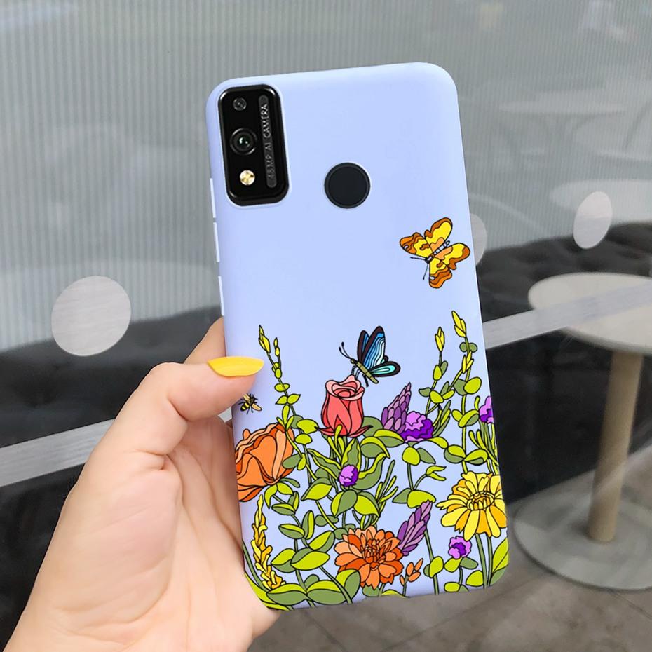 For Honor 9X Lite JSN-L21 Phone Case Honor 9X STK-LX1 Lovely Printing Macaroon Silicone Soft Cases Cover For Honor9X 9 X Lite