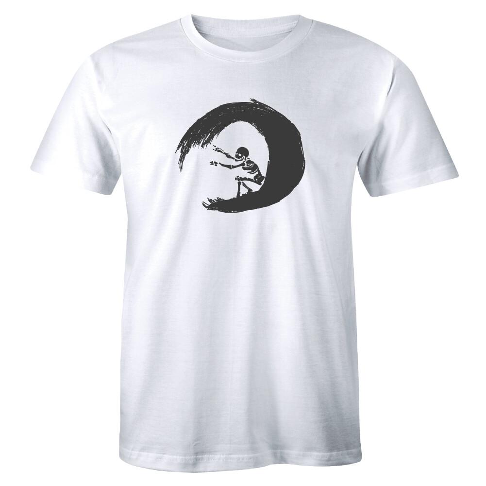 Surfing Skeleton Shirt Surfer Skull Board Beach Wave Holiday Men s T-shirt Tee S