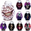 Haha Funny Halloween Joker Men Women 3d Sweatshirt Hoodies Hip Hop Dress Tops