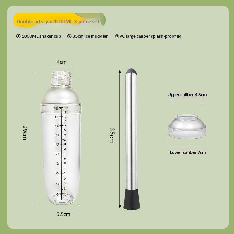 3/5/7Pcs Cocktail Shaker Set Cocktail Shaker And Measuring Jigger Set Drink Mixed Hand Shaker Tools For Bartending And Home Bar