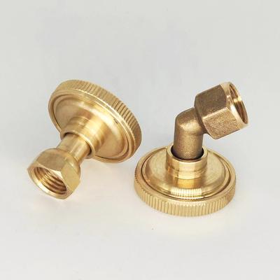 Püskürtücü Sulama Sistemleri 8 Delikli Altın Pirinç Bahçe Fıskiyesi Başlığı Yüksek Basınçlı Rüzgara Dayanıklı Düz Kavisli Atomize Edici Nozul