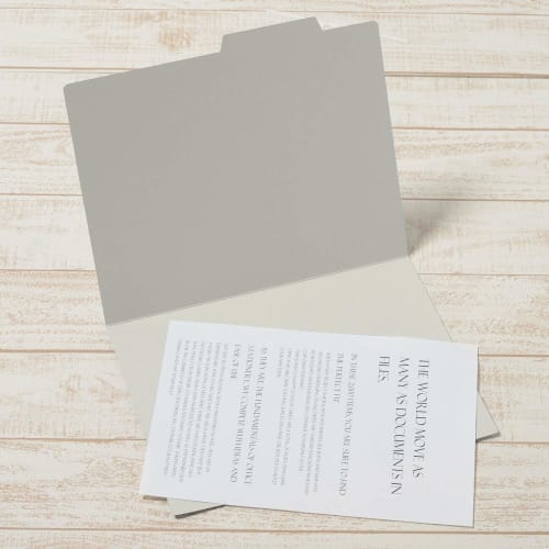 PLUS Individual Folder Economy 10 Sheets A4 Horizontal FL-081IF 87-411 Gray