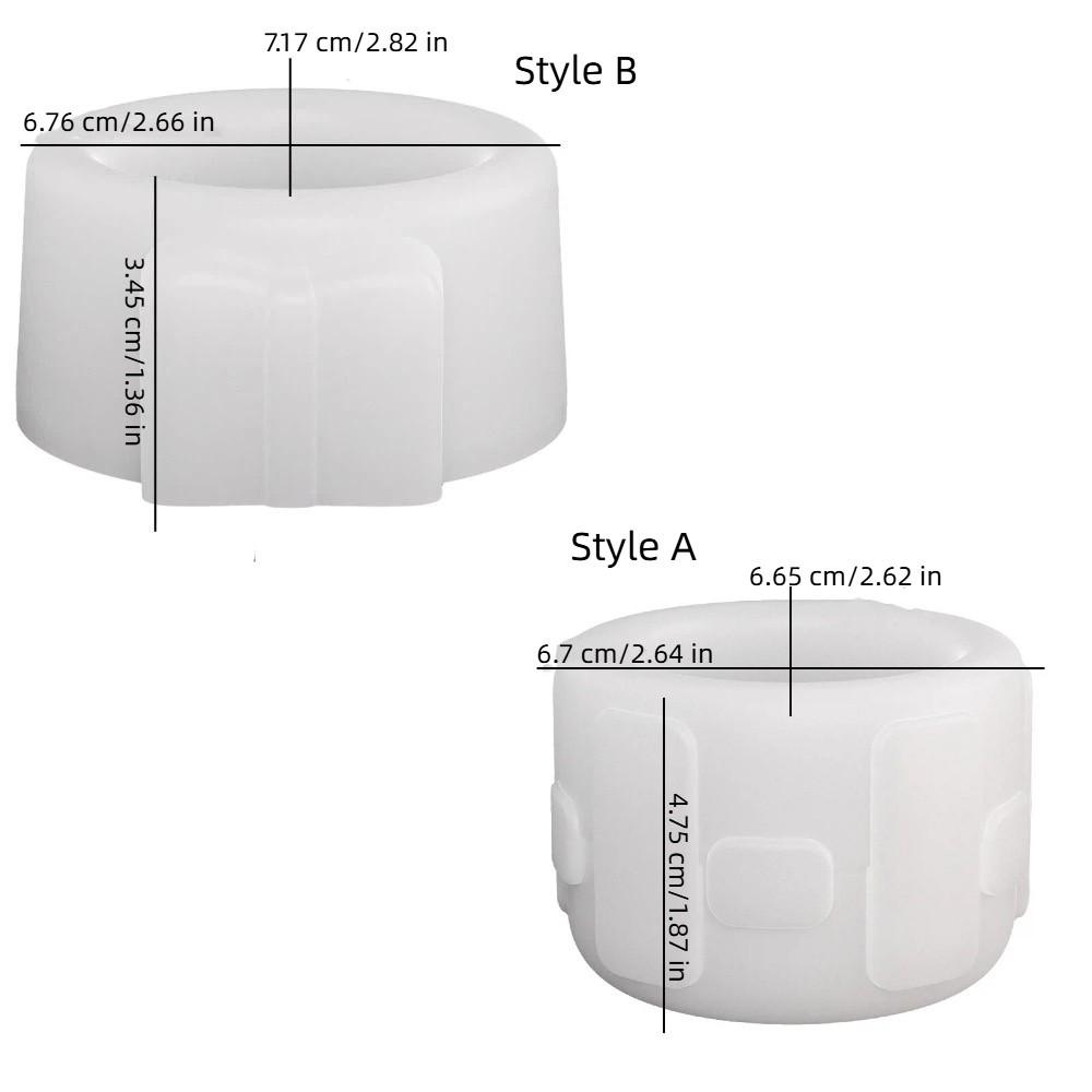 Bow Pattern Candle Cup Mold Non-Stick Candlestick Mold Portable Storage Jar Mould  Candle Making