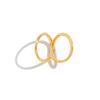 Metal Line Hollow Joint Ring, Design Sense Geometric Irregular Ring Ring Ring Ring