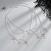 Gothic Halloween Metal Cross Pendant Waist Chain Fashion Dark Multi-Layer Chain Body Chain