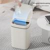 High-end smart household trash can with motion sensing, ideal for kitchen and bathroom. Deodorizing, spacious, and stylish design.