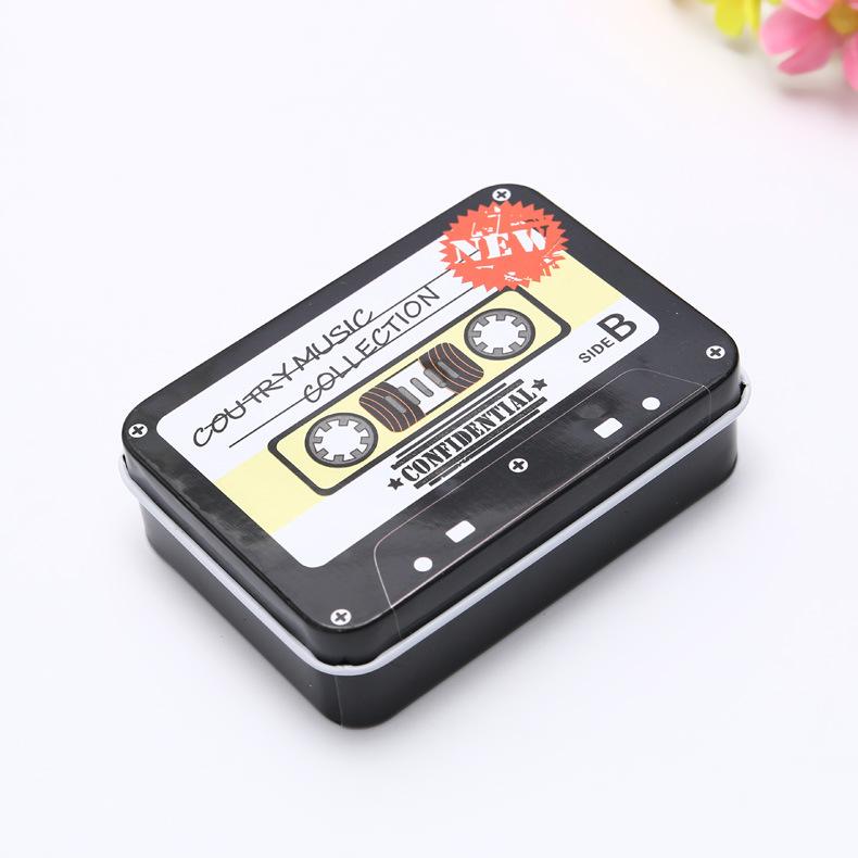 Creative Cartoon Mini Card and Hairpin Storage Tin Box