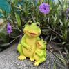 Garden Frog Statue Resin Figurine Collection, Housewarming Gift, Creative, Animal Sculpture
