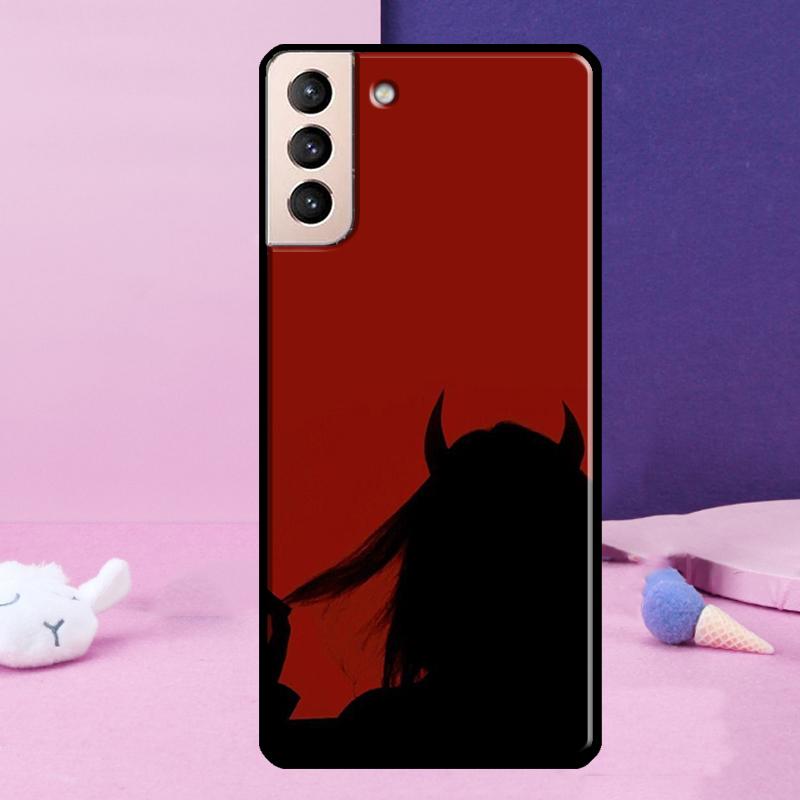 Devil Girl Woman Phone Case For Samsung Galaxy S25 Ultra S24 S23 Ultra S9 S10 S20 S21 S22 Plus S24 FE Cover