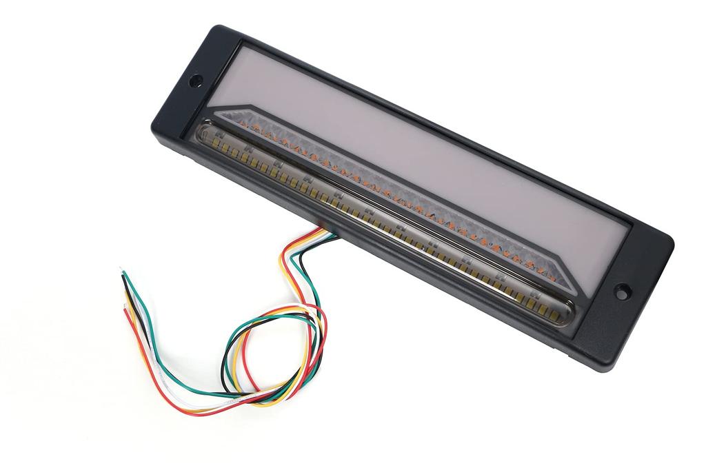 LED Tail Light with Flowing Turn Signals for and Light Universal one+lifestyle Trailers, Trucks, Trucks, Fit, 12V/24V (Smoke)