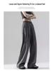 Drapey Wide Leg High Waist Summer Pants for Women - Slimming and Floor-Length, Yamamoto Style 2025