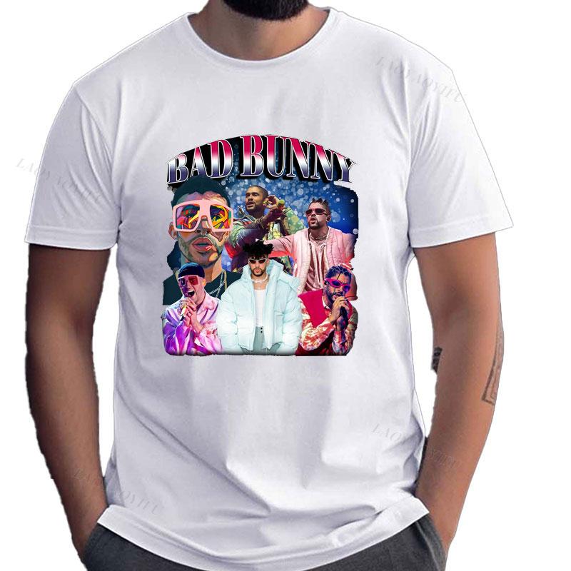 

Bad Bunny Funny TShirt Harajuku Casual Unisex Clothes Women Unisex High Quality Round Neck Tshirts Y2K Summer Streetwear Tee 4XL