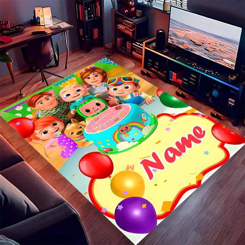 Custom personalization CoComelon - Dance Party Print Area Rug - Soft, Washable Non-Slip Indoor Mat,Living Room,Home&Office Decorative Rug