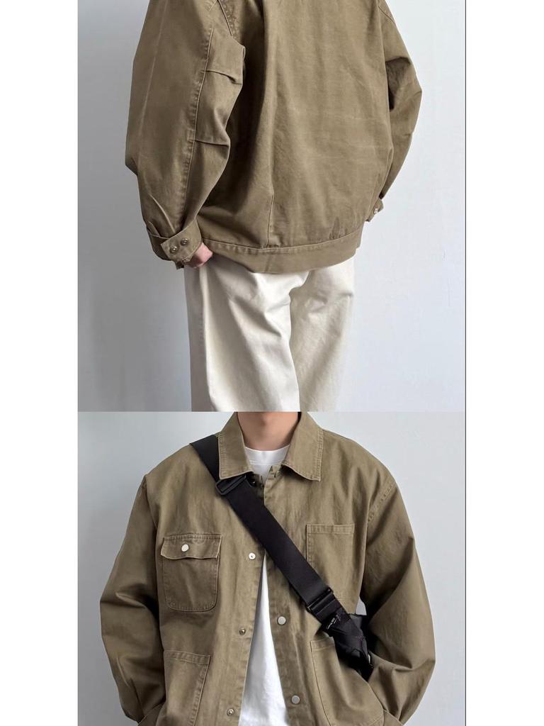 Unisex Japanese Retro Multi-Pocket Lapel Jacket - New Spring Arrival