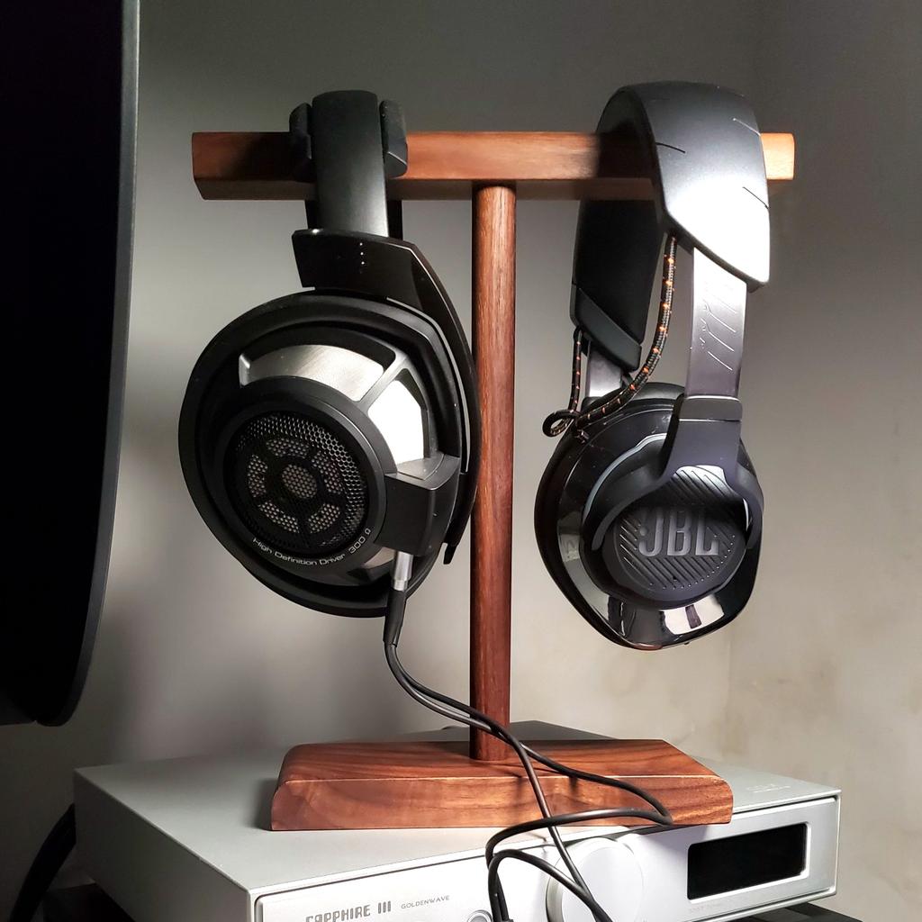 T Shape Wooden Stand Holder for Headset Display Shelf Desk Hanger Headphones Stands Storage Brackets Home Storage Organizer