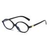 Oval Leopard Glasses Anti-blue Eye Protection Decorative Flat Mirror Ladies Luxury Fashion Glasses Accessories Glasses