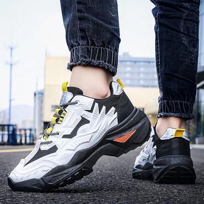 Pantofi Sport Bărbați cu Talpă Groasă Modă Nouă Versatilă Ușori Bocanci de Lucru Exterior Trendy Antiderapanți Pantofi Casual Alergare