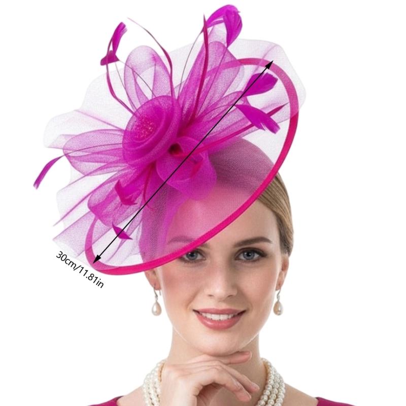 Delicaat Tule Sluier Hoofddeksel Fascinator Hoofdband Voor Bruiloften Feesten En Speciale Gelegenheden Meerdere Stijlvolle Kleuren
