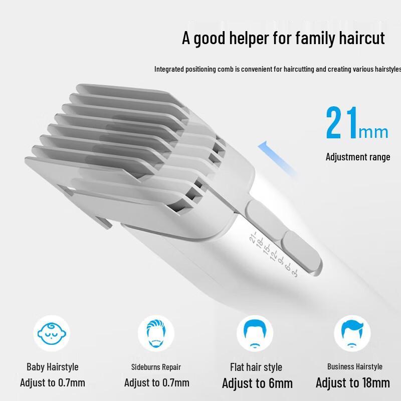 Yingqu Rechargeable Electric Hair Clipper for Adults and Babies - Professional Home Trimmer and Shaver