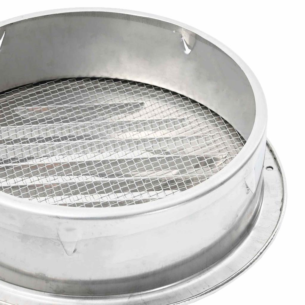 Lüftungsgitter 4 Stück Silber 150 mm Edelstahl