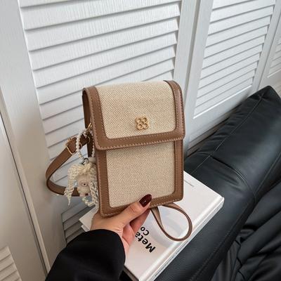 Summer High-end Texture Versatile Fashion Small Bag Women's New Contrasting Color Trend Messenger Bag Mobile Phone Bag