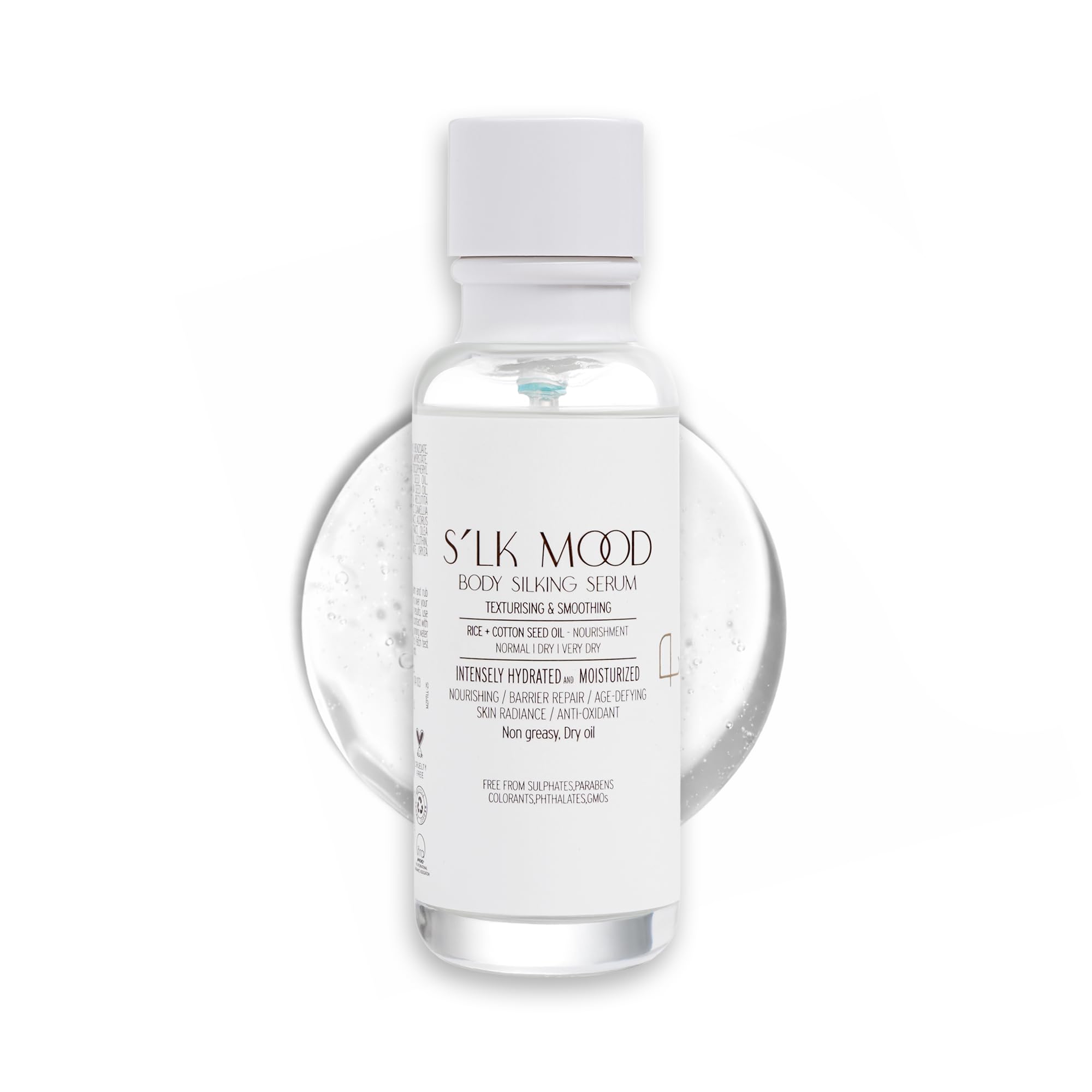 Personal Touch Silk Mood Body Silking Serum | Lightweight Non-Greasy Body Serum for Silky Smooth Skin & Natural Glow | Nourishing & Smoothing | 100
