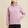 Anta Training Series Solid Color Zipper Hooded Fleece Jacket Women Jacket Pink 162347718-2