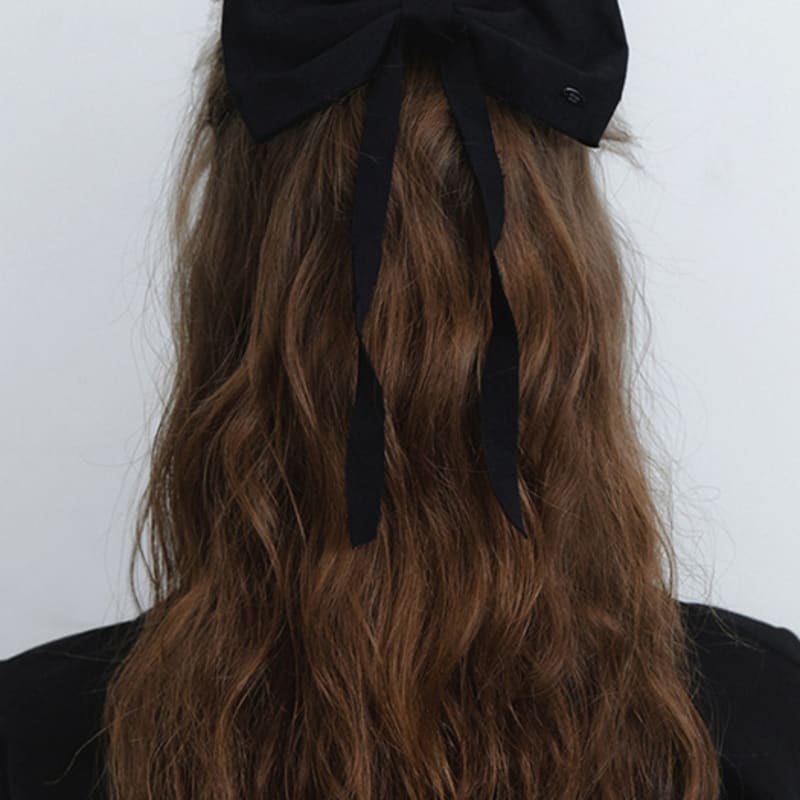 

KINDABABY black tail twill ribbon pin black