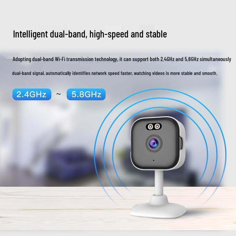 Little Eagle Indoor Camera: Wireless Dual-Band WiFi, Night Vision, Ultra-Clear Monitor, Remote Intercom