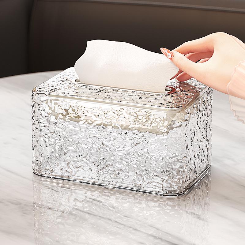 High-End Luxury Tissue Box for Living Room - Elegant Napkin Storage for Coffee Table