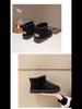 Women's 2023 New Snow Boots: Thick Cotton, Velvet-Lined, Mid-Tube Design for Quick One-Step On.