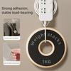 Large Load Bearing Suction Cup Wall Socket Holder Removable Cable Management  Wall Mounted