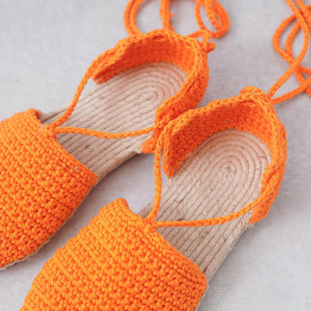 Raw Wool Knitting Kit Sandals with Straps #15-9