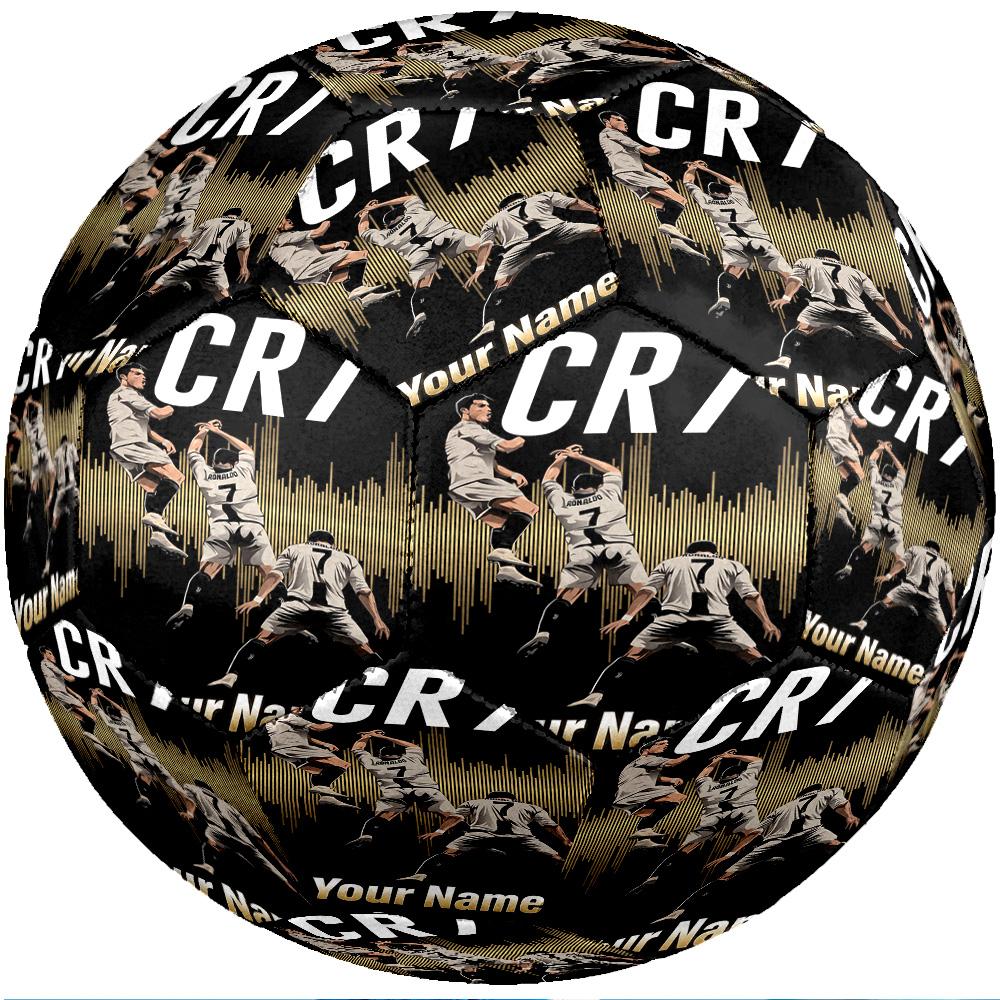 Cristiano Ronaldo Fashion Size 5 Football Wearproof Non‑Slip Soccer Ball For Sports Training Entertainment Use