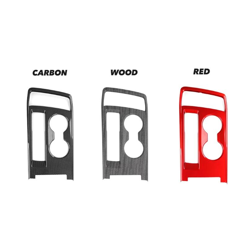 For Chevrolet Equinox LS 2025 2026 Car Tuning 1PCS Carbon Fiber Center Console Button Water Cup Frame Cover Trim Accessories LHD