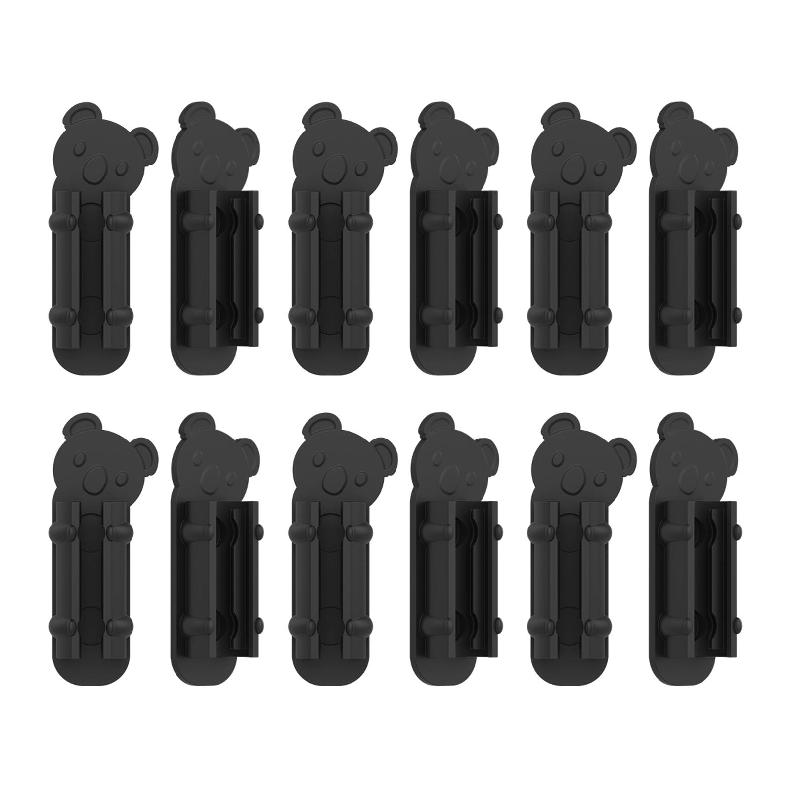 

12 шт. самоклеящийся силиконовый держатель для ручки, подходит для ручки диаметром 7 мм-9 мм, держатель для карандашей для перьевой ручки, гелевой ручки, маркера чёрный