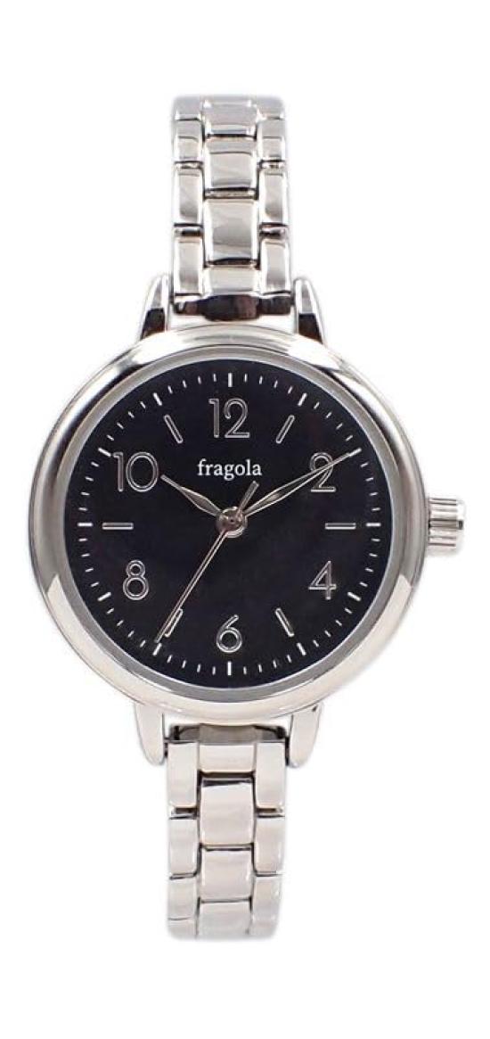

[Подписаться] Часы Fragola Standard Form Metal Watch N02421S-2 SVBK Women s Silver