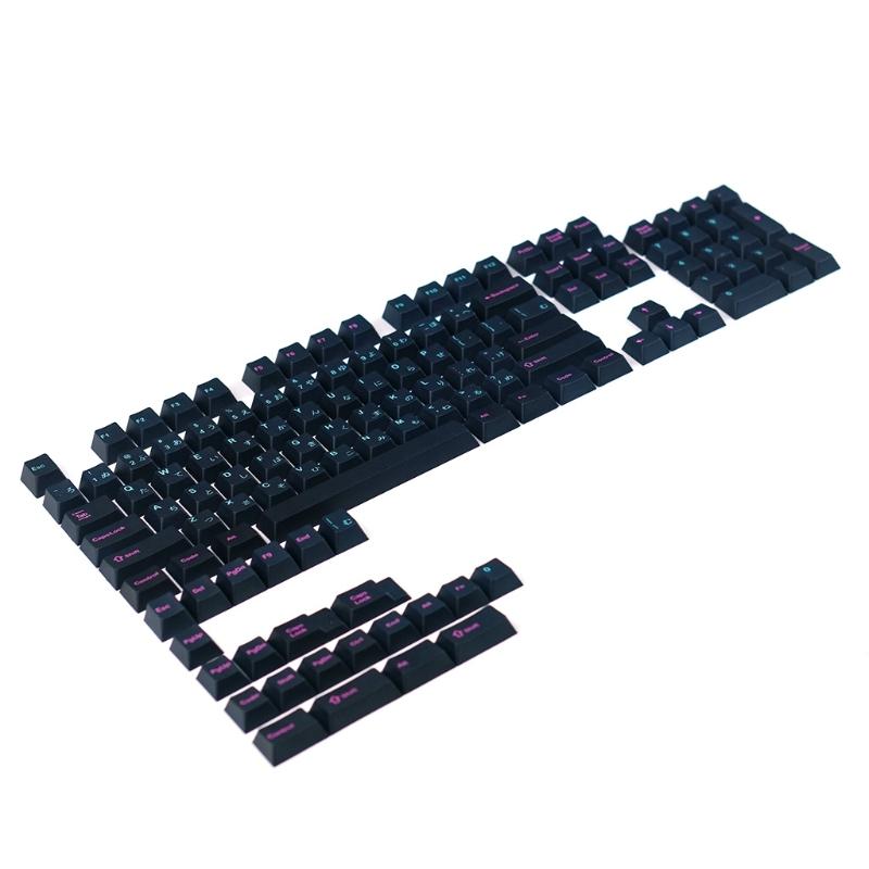 Für Kreative PBT-Farbsublimations-japanische Tastenkappen 127 Stück Datei für Taste für GK61 64 84 Tkl87 98 104 MX hes N