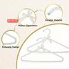 Plastic White Faux Pearl Beaded Bow Clothes Hanger Storage Hanger for Drying Storing Coats Shirts Pajama Pants Wedding Dresses Skirts Home Decor Fall