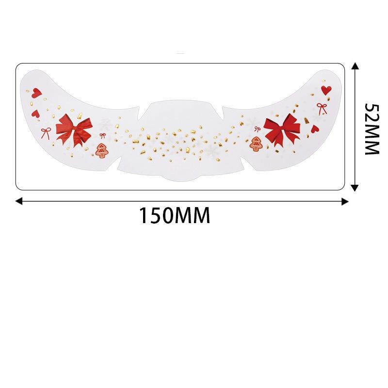 Christmas Face Tattoo Stickers Bells Bow Hearts Stars Ribbons Freckles Temporary Tattoo Stickers for Festival Party