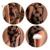 Women Sex Nightdress Hollow Out See-through Fishnet Sleeveless Floral Patch High Elasticity Thin Skinny Lady Honeymoon Wedding Night Sleepwear