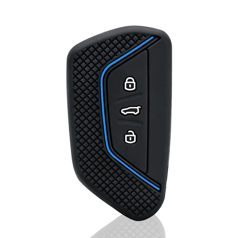 Silicone Car Key 3 Button Key Cases Cover Protection For VW Golf 8 Mk8 GTI GTD R ID3 ID4 ID.4XCROZZ ID.6X 2020 2026 Accessories