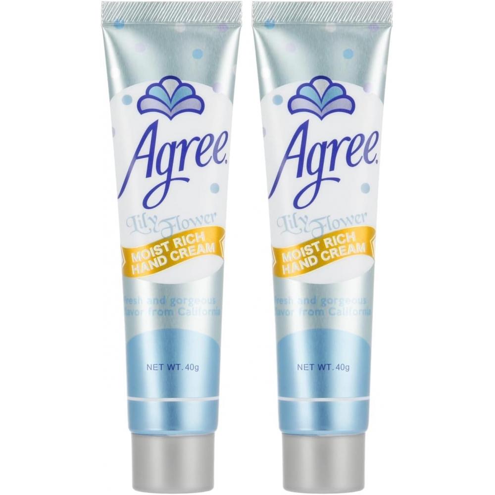 Agree Ugly Moist Rich Hand Cream Lily Flower 40g  X2  40g  X2  Lily Flower