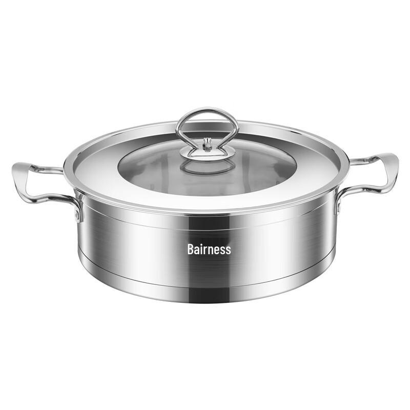 Boernis 24cm Stainless Steel Frying Pan