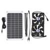 Solar Powered Fan 10W Light Portable Monocrystalline Silicon Widely Used Solar Panel Fans Kit for Greenhouse RV Pet Room