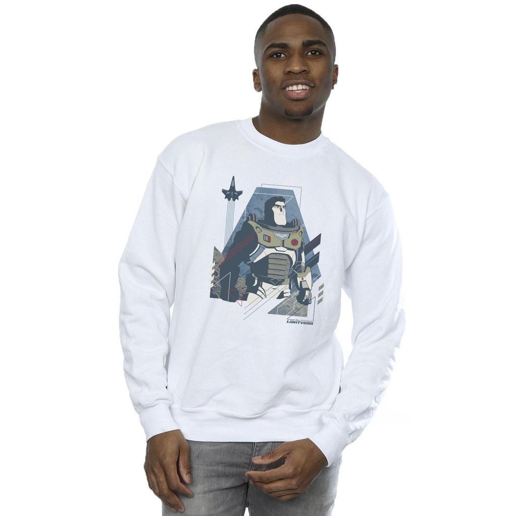 Disney Mens Lightyear Look To The Stars Sweatshirt